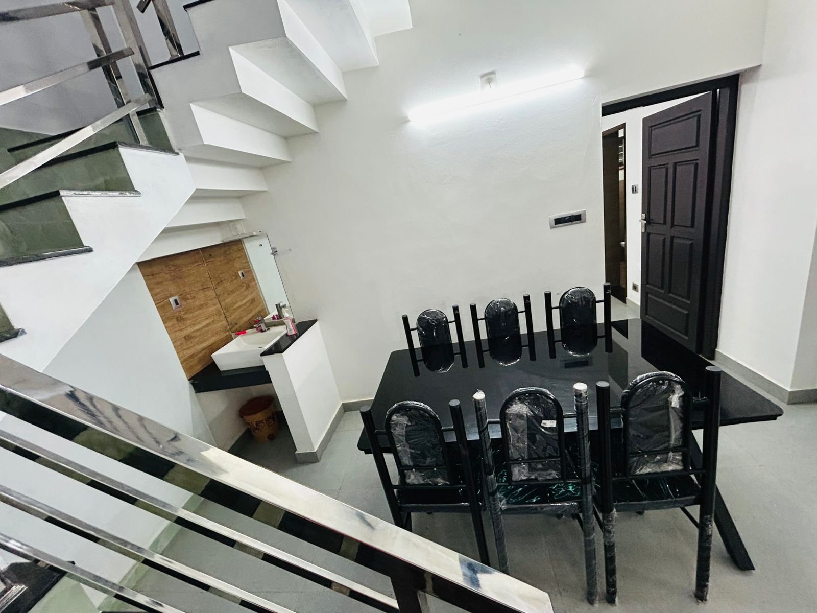 Stairwell and powder area